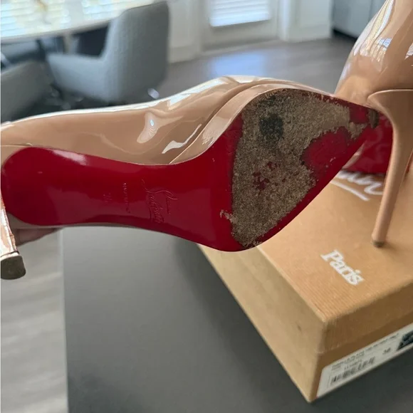 Christian Louboutin Blush Patent Leather Heels - Picture 5 of 5